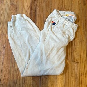 Cream aviator nation sweatpants